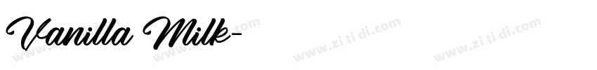 Vanilla Milk字体转换